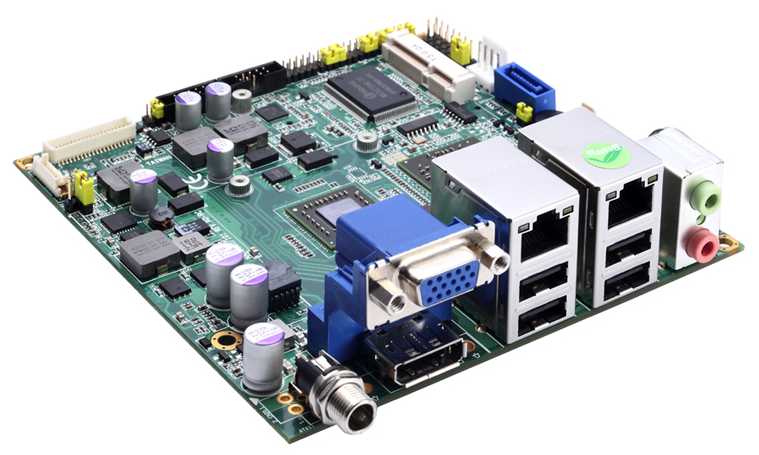 Одноплатный компьютер Nano-ITX, AMD G-Series APU T56N 1.65 GHz, LVDS/ DisplayPort/VGA, 2xLAN, Audio