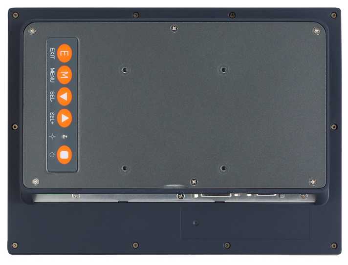 Панельный TFT LCD-монитор 10.1″ WXGA, 350 nit, проекционно-емкостной сенсорный экран, DVI-D, VGA, HDMI, IP-65