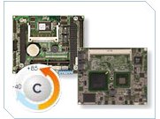 Одноплатный компьютер PC/104+ (ETX + объед. плата) c пассивным охлаждением на базе Atom N450 1.6 ГГц, -40 ~+85 C