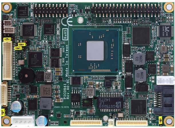 Одноплатный компьютер Pico-ITX, Intel Atom E3845/E3827, LVDS/ VGA , LAN, Audio, 2xCOM, 4xUSB, -20º ~ +70º C