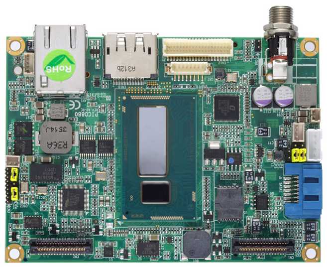 Одноплатный компьютер Pico-ITX, 4th/5th generation Intel i7/i5/i3 , -20º ~ +70º C