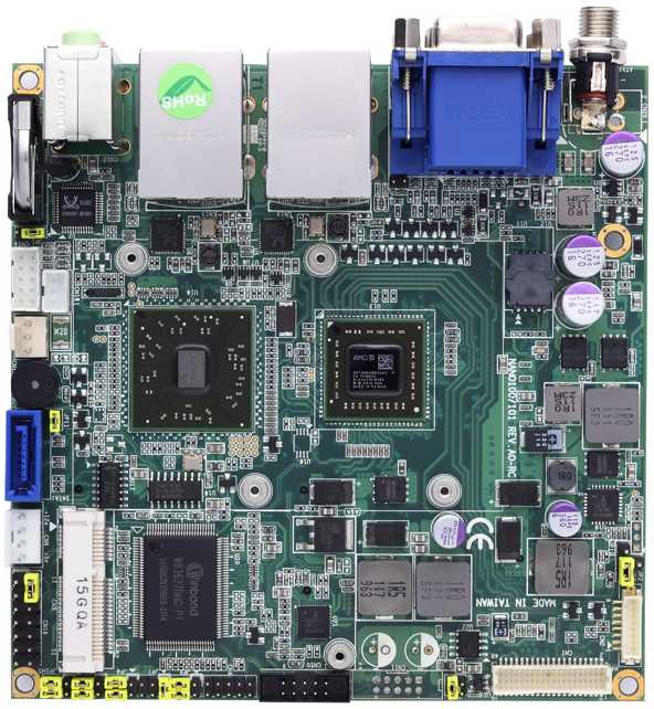 Одноплатный компьютер Nano-ITX, AMD G-Series, LVDS/ VGA, 2xLAN, Audio