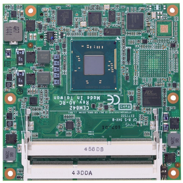 Одноплатный компьютер COM Express Type 6, Intel Atom E3845 / E3827, -40º ~ +85º C