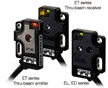 Фотоэлектрические оптические датчики серии E, миниатюрный плоский корпус
