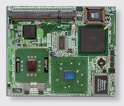 Модуль ETX на базе Pentium M / Celeron M (CRT, LCD, DVI, TV, Звук, LAN, 6 PCI, 6 USB, от -20°C до +70°C)