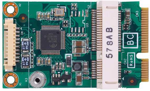 Модуль PCI Express Mini Аудио, входы-выходы Mic-In/Line-In/Line-Out , контроллер Cmedia CM6510B