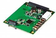 Контроллер FireWire в формате PCI/104-Express, 3 порта IEEE-1394b 800М бит.с, -40º ~ +85º C